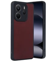 Redmi Note 14 4G Kılıf Aras Deri Kapak - Bordo