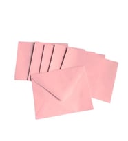 Küçük Zarf Kartvizit 7X9 Açık Pembe - 20 adet