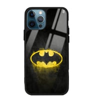iPhone 12 Pro Max Yellow Batman Tasarımlı Glossy Telefon Kılıfı
