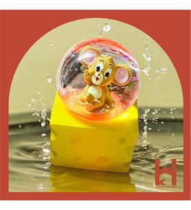 Tom Ve Jerry Tasarımlı Jerry 8 cm Işıklı Kar Küresi Dekoratif