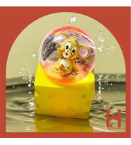 Tom Ve Jerry Tasarımlı Jerry 8 cm Işıklı Kar Küresi Dekoratif