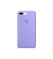 Apple iPhone 7 Plus Uyumlu Logolu Içi Kadife Altı Açık Lansman Mor Silikon Kılıf
