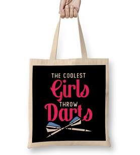 Coolest Girls Throw Darts Arrow Dartboard Dart Player Board Bez Çanta Uzun Saplı