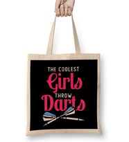 Coolest Girls Throw Darts Arrow Dartboard Dart Player Board Bez Çanta Uzun Saplı