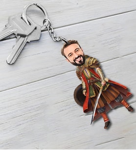 Kişiye Özel Yeniçeri Tasarımlı Karikatür Anahtarlık 113