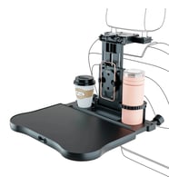 ShopyTech Evrensel Araç Koltuğu Masası 360° Döner Tepsi Tablet Laptop Standı ve Bardaklık