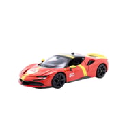 1:18 Ferrari SF90 Stradale Assetto Fiorano Model Araba – Açılabilir Kapılı Metal Koleksiyon Aracı (Çok Renkli)