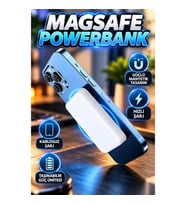 Magsafe Kablosuz Batarya Manyetik Tasarım Hızlı Şarj Özellikli Taşınabilir Güç Ünitesi