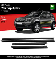 S-Dizayn Dacia Duster ABS Plastik Yan Kapı Koruma Çıtası 2010-2018 A+ Kalite