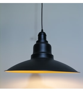 RİOLİGH RETRO SİYAH İÇİ GOLD TEKLİ METAL SARKIT ÇAP: 37CM