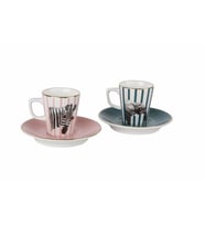 Porland Wild Life Zebra-Elephant Kahve Takımı 4 Parça 04ALM005318