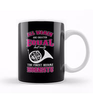 Instrument Musician French Horn Heart Music Gift All   Are Created Equal Funny Hornists Kupa Bardak Porselen