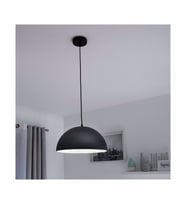 RİOLİGHT MODERN SİYAH İÇİ BEYAZ TEKLİ METAL SARKIT AVİZE ÇAP:30CM