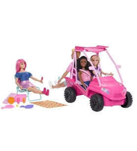 JFV68 Plaj Arabası Oyun Seti - Barbie Mysteries: Beach Detectives