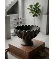 Brütalist Tasarım El Yapımı Beton Saksı (Çiçeksiz) – Umya Concept Özel Serisi