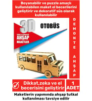 Özel 3D Görsel Zeka Geliştirici Boyanabilir Çocuk Yetişkin Puzzle Dekoratif Demonte Ahşap Oyun Maket