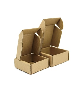 Ambalaj Markt Kesimli E-Ticaret Paketleme Kutusu 6,5x6,5x2,5 Cm Esmer 50 Adet
