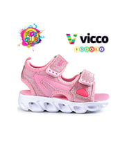 Vicco Roy Işıklı Ortopedik Çocuk Sandalet PEMBE