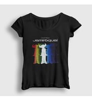 Presmono Kadın Siyah Logo Jamiroquai T-Shirt 470749tt