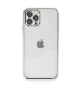 İphone 12 Pro Max Kılıf Razer Lensli Silikon - Gümüş