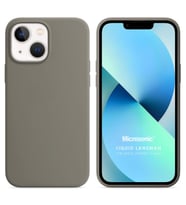 Microsonic Apple iPhone 13 Mini Kılıf Liquid Lansman Silikon Gri