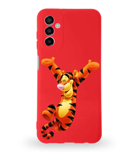Samsung Galaxy A04s Uyumlu Lansman Kılıf Altı Kapalı İçi Kadife  Tiger Tasarımlı  Kapak (Şeffaf)
