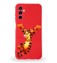 Samsung Galaxy A04s Uyumlu Lansman Kılıf Altı Kapalı İçi Kadife  Tiger Tasarımlı  Kapak (Şeffaf)