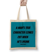 Charlie Chaplin Quotes Art Gift Vintage Retro Style Bez Çanta Uzun Saplı