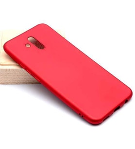 Jopus Mate 20 Lite ile Uyumlu Soft Silikon Kılıf  Kırmızı
