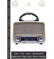 #Radyo RT819 Solar Enerjili Bluetooth Fenerli Nostalji Taşınabilir Ses Sistemi Mp3 Player Müzik