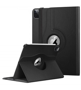 Apple iPad Pro 11 3. Nesil 2021 Kılıf 360 Dönebilen Standlı Case A2377 A2459 A23 (Siyah)