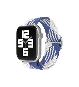 Mey İthalat® Watch 20Mm Kordon - Mavi-Beyaz