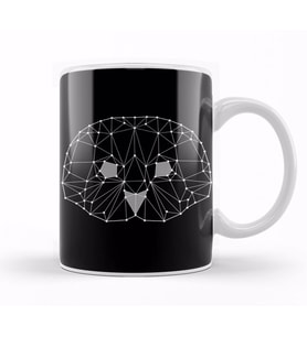 Star Animal Otter Kupa Bardak Porselen