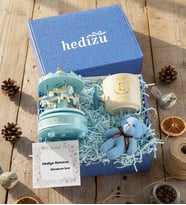 Kişiye Özel Baş Harf Hediye Kutusu - Kişiye Özel T Kupa, Atlı Karınca Müzik Kutusu, Peluş Anahtarlık Doğum Günü Hediyesi