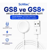 ScHitec Watch GS8 ve GS8+ Ultra Wireless Charge Hızlı Şarj Cihazı