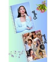 Jennie blackpink defter seti 2 adet A4 boyutu 21*30 çizgili + kareli 60 syf