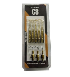 Caretta C8 8cm 5.5gr 5+3 Silikon Yem Gold