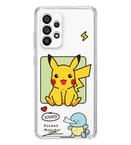 Samsung Galaxy A53 Uyumlu Pokemon Pikachu Tasarımlı Şeffaf Telefon Kılıfı