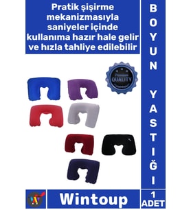 #Yastık Ergonomik Konfor Yumuşak Hafif Taşınabilir Destekleyici Şişirilebilir Seyahat Boyun Yastığı