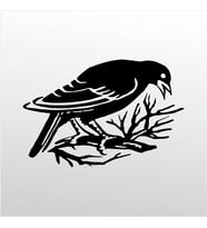 Folyo Sticker Daldaki Kuş 50cm Uzunluk (Karışık)