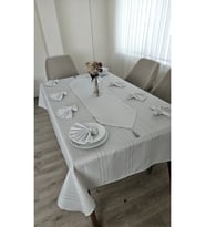 NİVEMESHOME AÇIK GRİ 160*220 COLBER MASA ÖRTÜSÜ