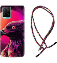 Vivo Y11S Y21S Y20 Y20S Y70 Kılıf Boyun Asklı Rasta Silikon Red Eagle 1752