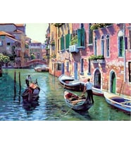 Büyük Kanal Sayılarla Boyama Seti 40x50 cm (Tuvale Gerili)