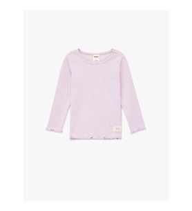 Koton Fırfırlı Lila Kız Bebek Sweatshirt 6SMG10008AK