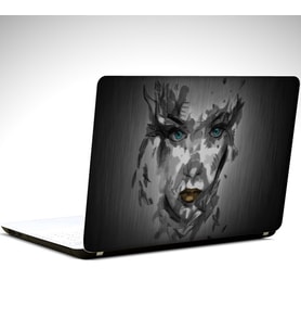 Girl Face Laptop Sticker 14 inch (35X26CM)