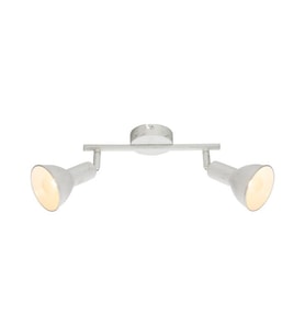 Rsylight Retro Metal Beyaz 2 Li 180 Derece Hareketli Led Spot Avize Günışığı Ampullü