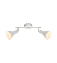 Rsylight Retro Metal Beyaz 2 Li 180 Derece Hareketli Led Spot Avize Günışığı Ampullü