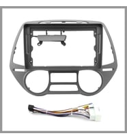HYUNDAI İ20 2009-2014 UYUMLU 9"GÜMÜŞ ANDROID MULTİMEDYA ÇERÇEVESİ - SOKET