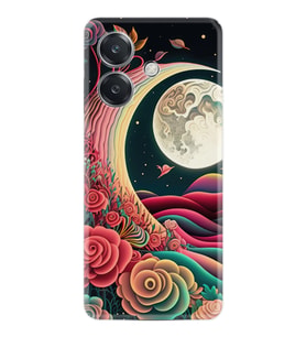 Oppo A3 Kılıf Boutique Baskılı Resimli Platonik Ay Pcode -073