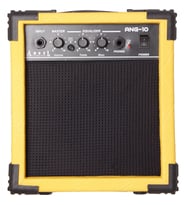 Angel ANG-10-YLW 10 Watt Elektro Gitar Amfisi - Sarı (Başlangıç - Çalışma Amfisi)  Modern Renk Tasarımı, Aux Girişi ile Müzik Üzerine Çalma İmkanı  Ölçüler: 235 x 155 x 235 mm